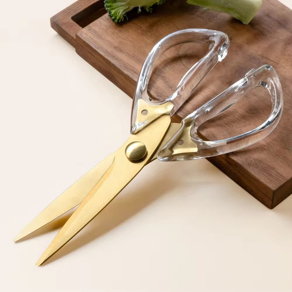 Gold Scissors with Acrylic Handle | Stainless Steel - Image 5