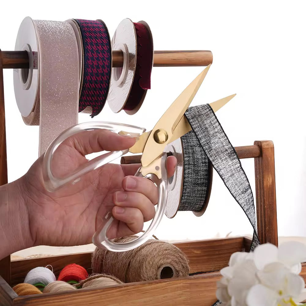 Gold Scissors with Acrylic Handle | Stainless Steel - Image 3