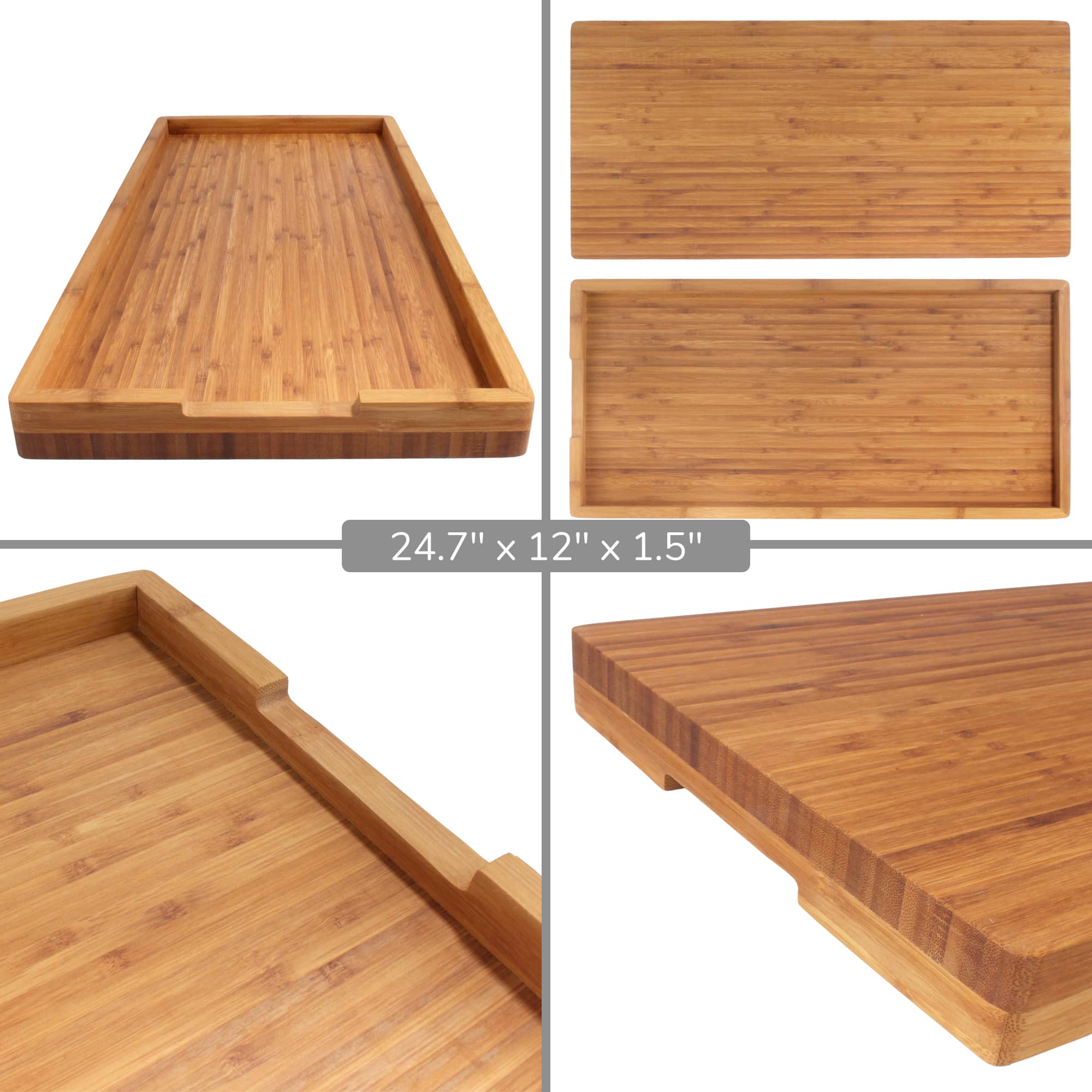 Bamboo Stove Top Cover & Cutting Board - Image 5