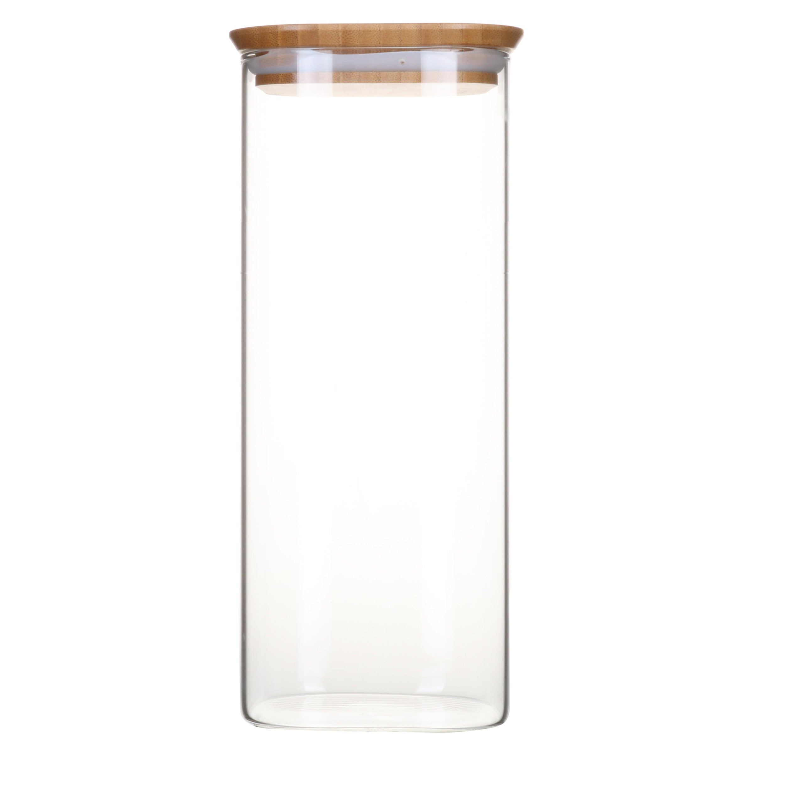 Glass Storage Canister With Bamboo Lid 2.2 Litre - Image 4